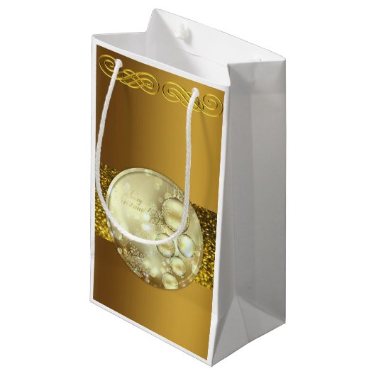 Geschenktasche Weihnachten Kleine Geschenktüte (Vorderseite Schrägansicht)