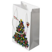 Geschenktasche Weihnachten Kleine Geschenktüte (Rückseite Schrägansicht)