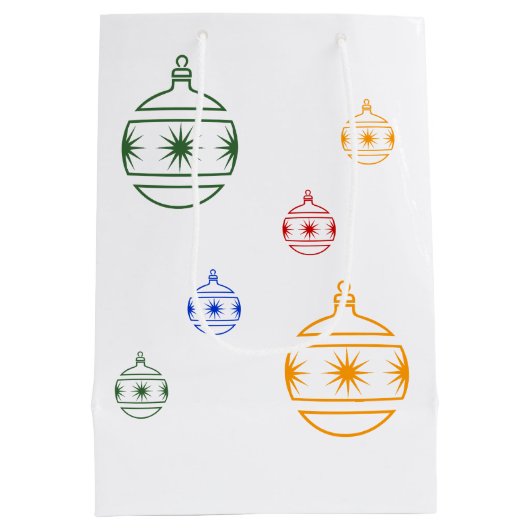 Geschenktasche - Weihnachtsgeschmuck Mittlere Geschenktüte (Rückseite)