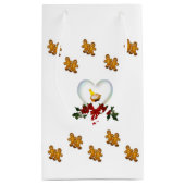 Geschenktasche Weihnachtsgingerbrot Mann Kleine Geschenktüte (Rückseite)