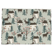 Geschenktasche Weihnachtsrentiermuster Große Geschenktüte (Rückseite)