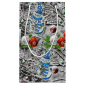 Geschenktasche Weihnachtsschnee Kleine Geschenktüte (Rückseite)