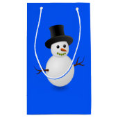 Geschenktasche Weihnachtsschnee Kleine Geschenktüte (Rückseite)