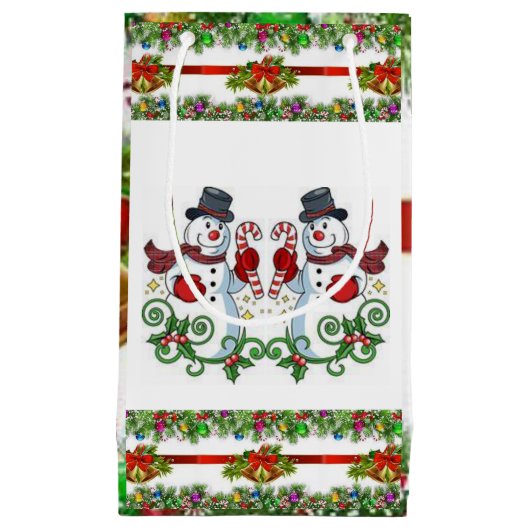 Geschenktasche Weihnachtsschnee Kleine Geschenktüte (Vorderseite)