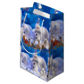 Geschenktasche Weihnachtsschnee Kleine Geschenktüte (Vorderseite Schrägansicht)