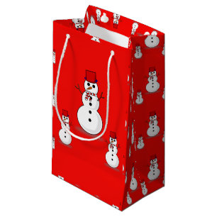 Geschenktasche Weihnachtsschneemann Kleine Geschenktüte