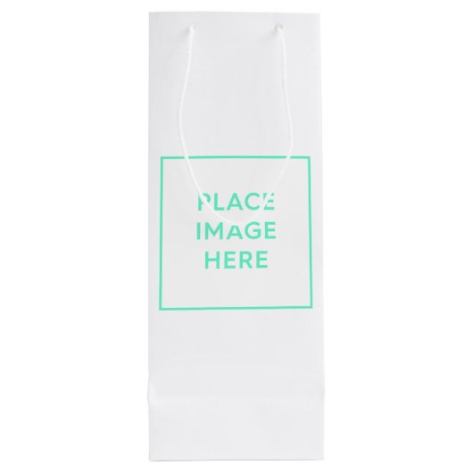 Geschenktasche - Wein, glänzend Geschenktüte Für Weinflaschen (Rückseite)