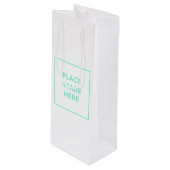 Geschenktasche - Wein, glänzend Geschenktüte Für Weinflaschen (Vorderseite Schrägansicht)