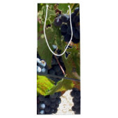 Geschenktasche - Weintrauben Geschenktüte Für Weinflaschen (Rückseite)