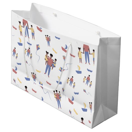 Geschenktaschen für den Vater Große Geschenktüte (Vorderseite Schrägansicht)