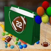 Geschenktaschen für Fußballfelder mit Namen und An Große Geschenktüte