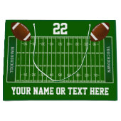 Geschenktaschen für Fußballfelder mit Namen und An Große Geschenktüte (Vorderseite)