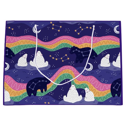 Geschenktaschen für Northern Lights Große Geschenktüte (Vorderseite)
