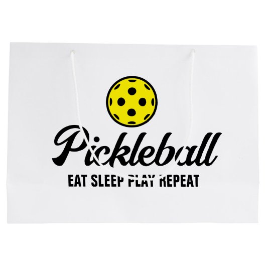 Geschenktaschen für Pickleball - Wiedergeben des S Große Geschenktüte (Rückseite)
