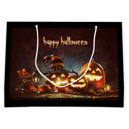 Geschenktaschen Happy Halloween Große Geschenktüte (Vorderseite)