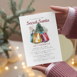 Geschenktaschen I Secret Weihnachten Party Einladung