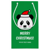 Geschenktaschen im niedlichen Santa Panda-Stil Kleine Geschenktüte (Rückseite)