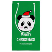 Geschenktaschen im niedlichen Santa Panda-Stil Kleine Geschenktüte (Vorderseite)