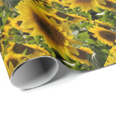 Geschenktaschen Sonnenblumen Geschenkpapier (Rolleneckpunkt)