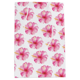 Geschenktaschen Tropenfarben Hibisken Blume Mittlere Geschenktüte