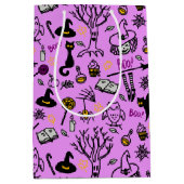 Geschenktaschen zu Halloween. Mittlere Geschenktüte (Vorderseite)