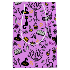 Geschenktaschen zu Halloween. Mittlere Geschenktüte