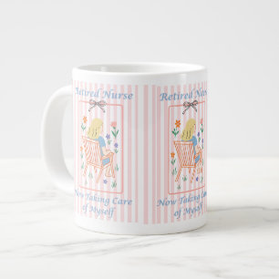 Geschenktasse für pensionierte Krankenschwester - Jumbo-Tasse