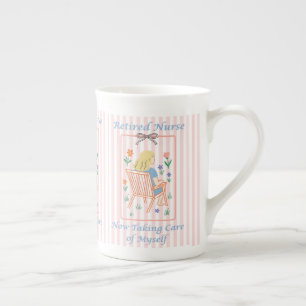 Geschenktasse für pensionierte Krankenschwester - Porzellantasse
