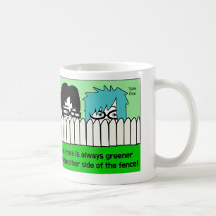 Geschenktasse mit lustigem koreanischen Sprichwort Kaffeetasse