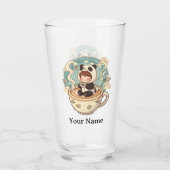 Geschenktasse Panda für den besten Freund Glas (Vorderseite)
