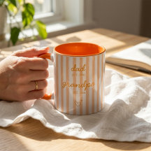 Geschenktasse zur Ankündigung an Opa, dass man Vat