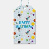 Geschenktasten des Planeten Astronauten Geschenkanhänger (Vorderseite)