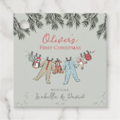 Geschenktasten für die erste Weihnachtssaison des Geschenkanhänger (Vorderseite)