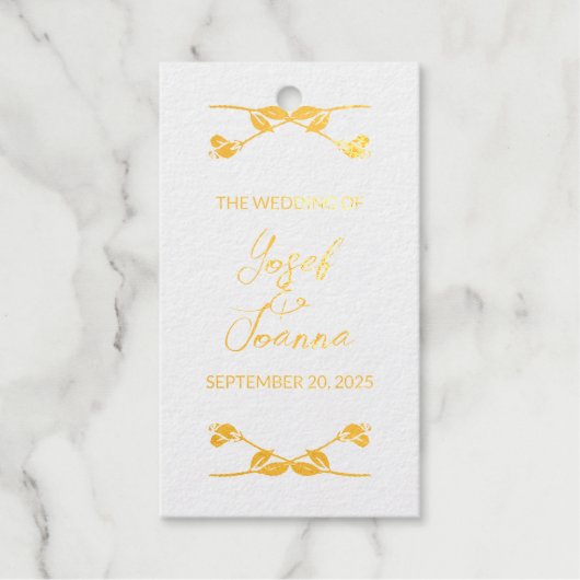 Geschenktasten für Hochzeiten Geschenkanhänger (Vorderseite)