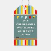 Geschenktasten für Lehrer Geschenkanhänger (Vorderseite)