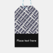 Geschenktasten für Vater-Typografie-Designer Geschenkanhänger (Vorderseite)