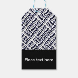 Geschenktasten für Vater-Typografie-Designer Geschenkanhänger