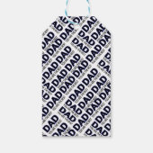 Geschenktasten für Vater-Typografie-Designer Geschenkanhänger (Rückseite)