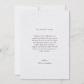 Geschenkte Blume Hochzeit Dankeschön-Karte Dankeskarte (Rückseite)