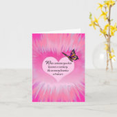 Geschenkte Erinnerungen Schmetterlingsgedicht Karte (Gelbe Blume)