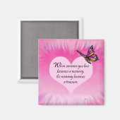 Geschenkte Erinnerungen Schmetterlingsgedicht Magnet (Vorderseite/Rückseite)
