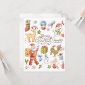 geschenkte Farben 2 Karte (Vorderseite/Rückseite Beispiel)