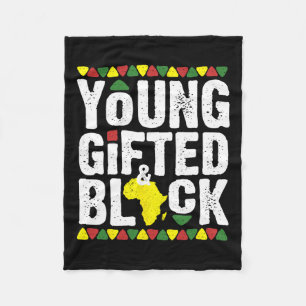 Geschenkte junge schwarze Dashiki-Afrikanische Sto Fleecedecke