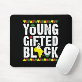 Geschenkte junge schwarze Dashiki-Afrikanische Sto Mousepad (Mit Mouse)
