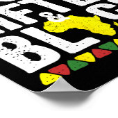 Geschenkte junge schwarze Dashiki-Afrikanische Sto Poster (Ecke)