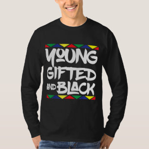 Geschenkte junge schwarze schöne afrikanische Stol T-Shirt