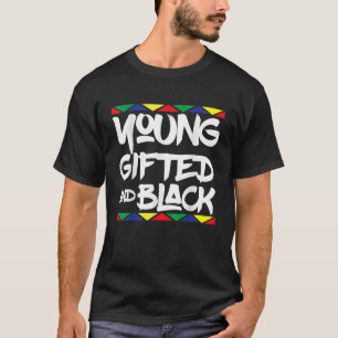 Geschenkte junge schwarze schöne afrikanische Stol T-Shirt