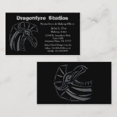 Geschenkte Karte für Drachen (Silber) (Vorne/Hinten)