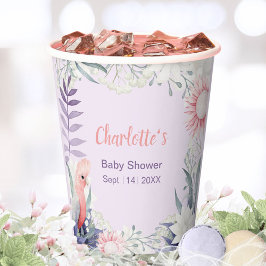 Geschenkte Lavendel-Babydusche Pappbecher