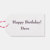 Geschenkte Lollipops Geschenkanhänger (Rückseite Horizontal)